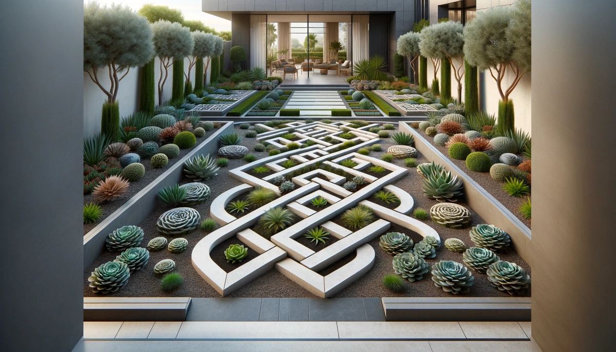 modern knot garden design ideas