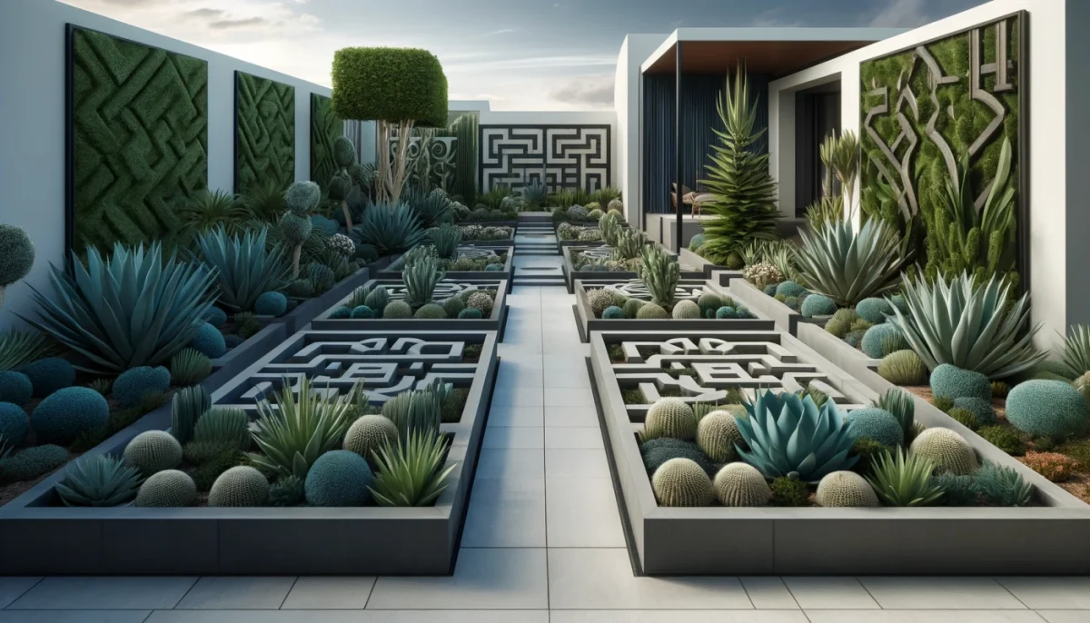 modern knot garden design ideas