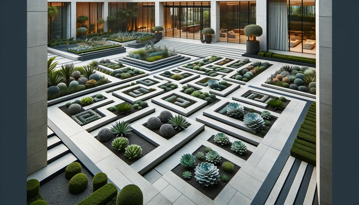 modern knot garden design ideas