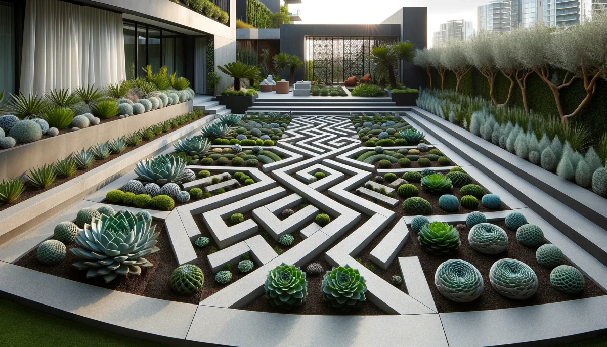 modern knot garden design ideas