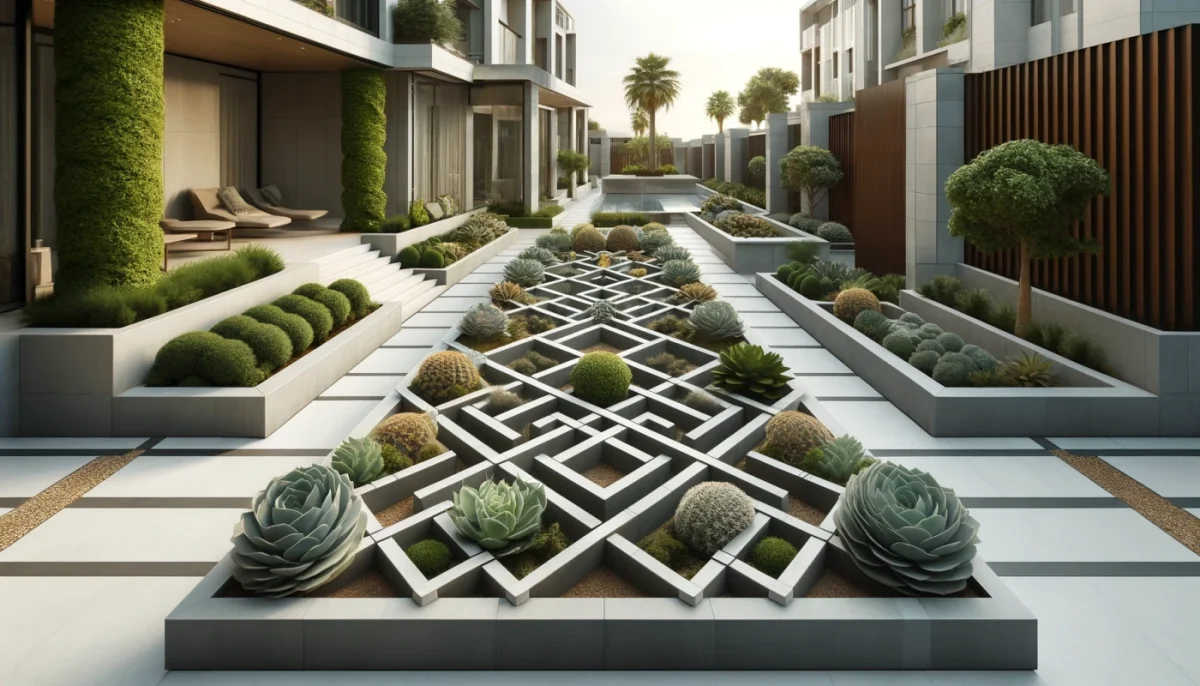 modern knot garden design ideas