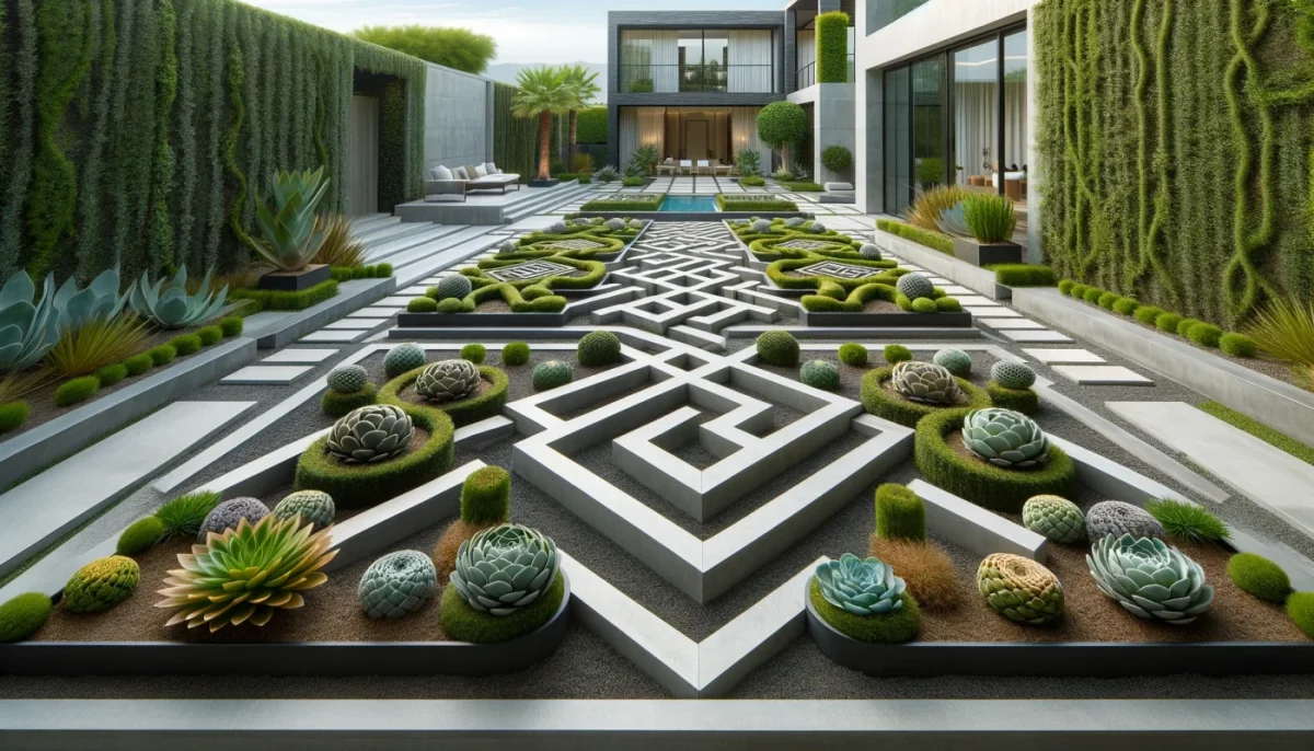 modern knot garden design ideas