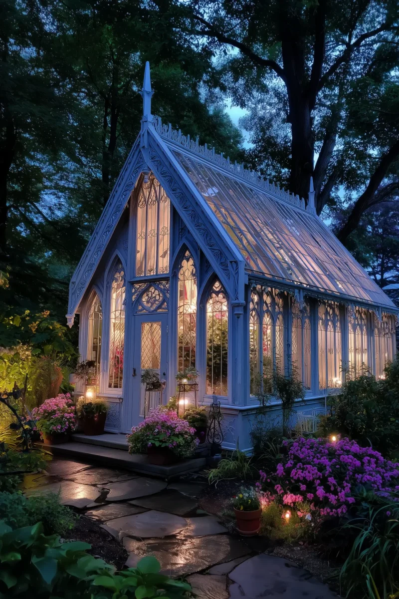 Victorian style greenhouse