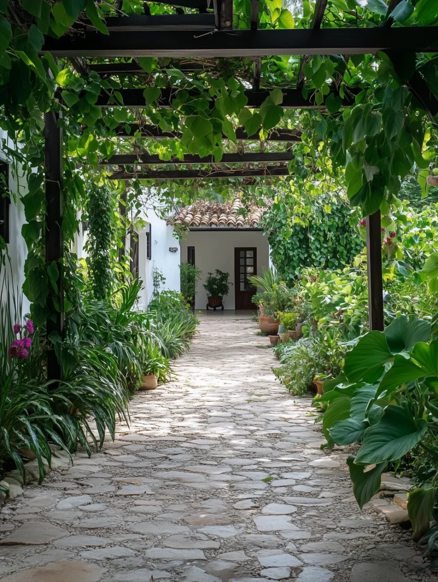tropical garden ideas pathway