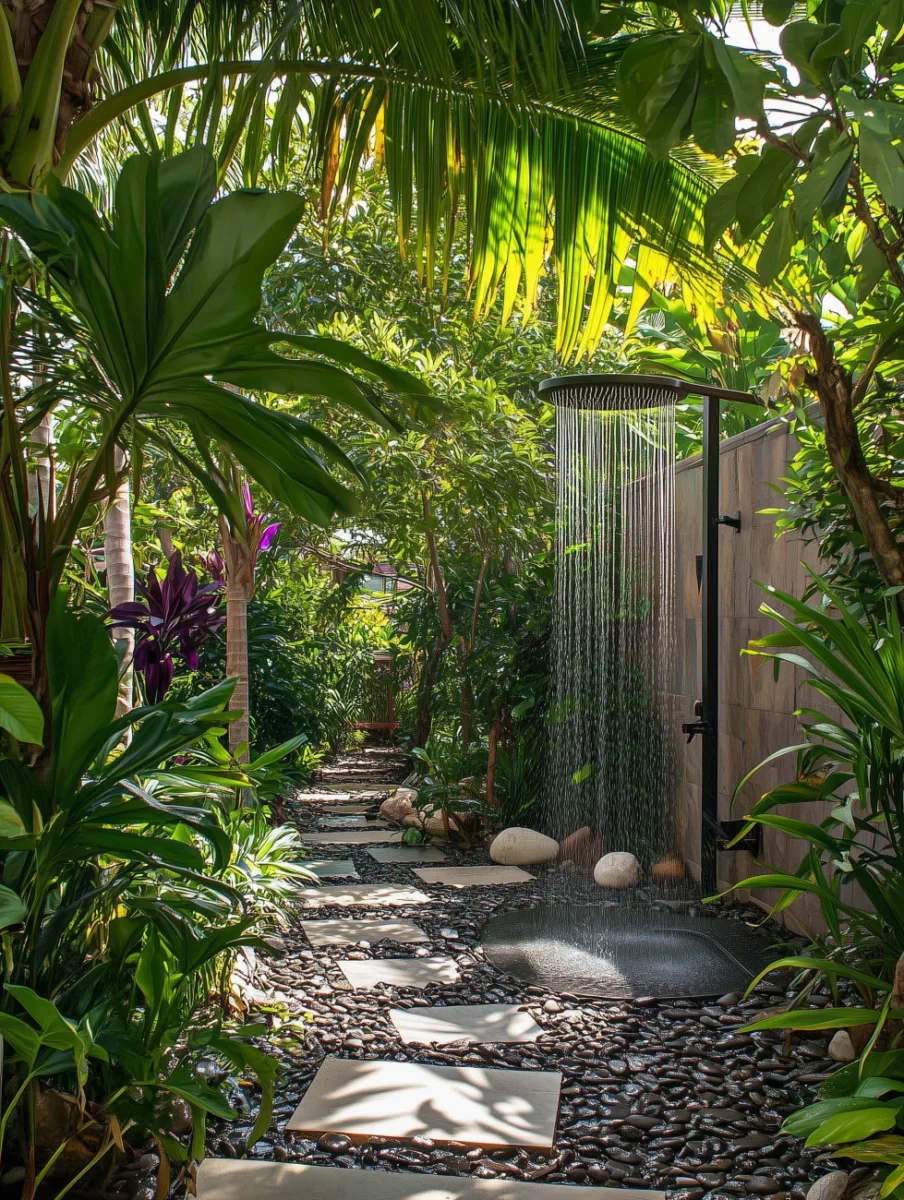 outdoor shower