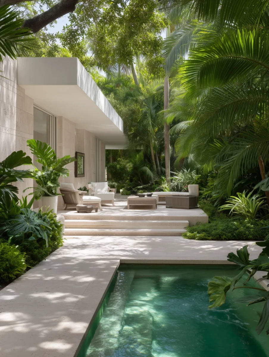 tropical patio