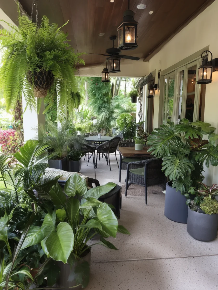 tropical patio