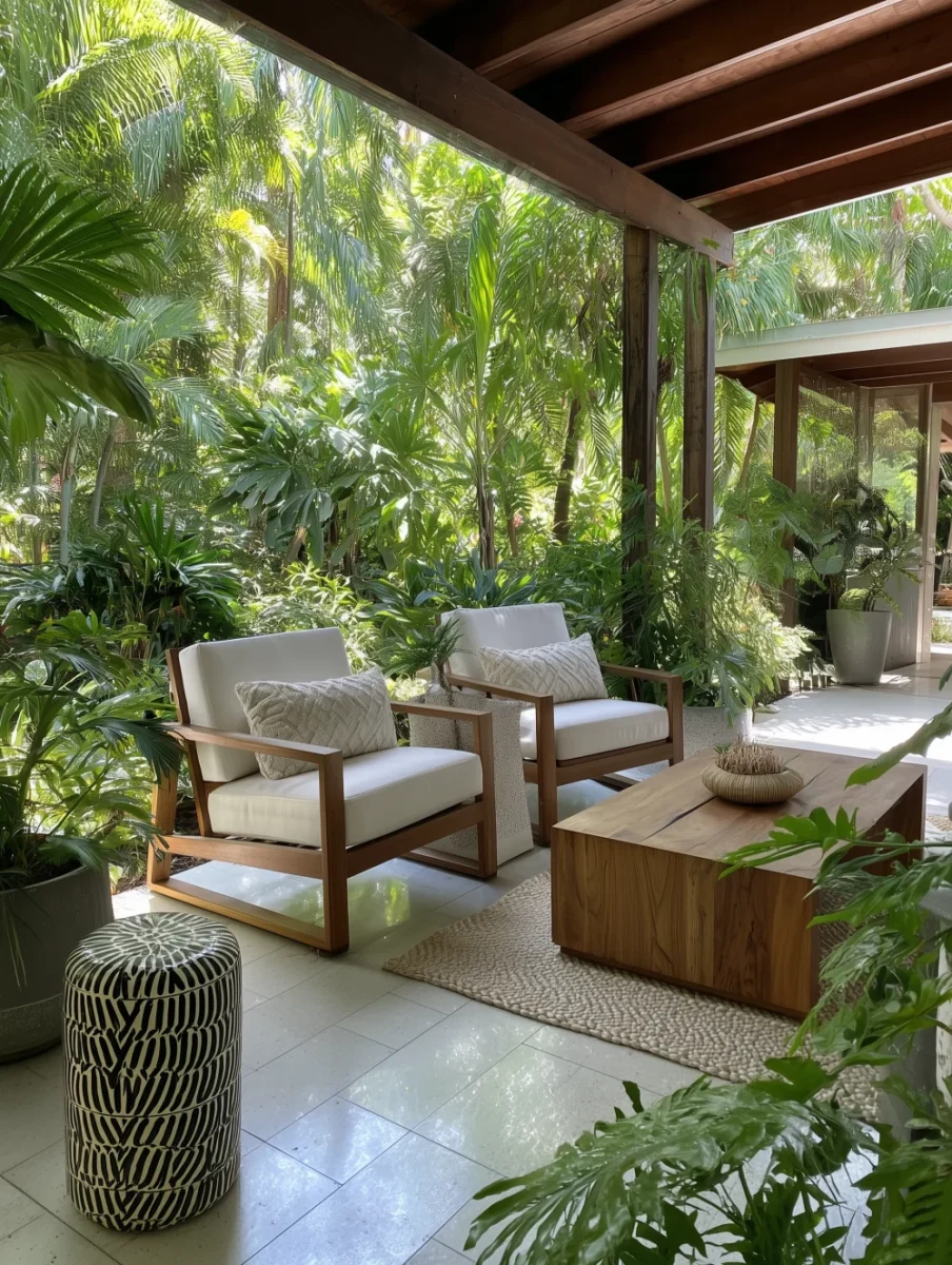tropical patio