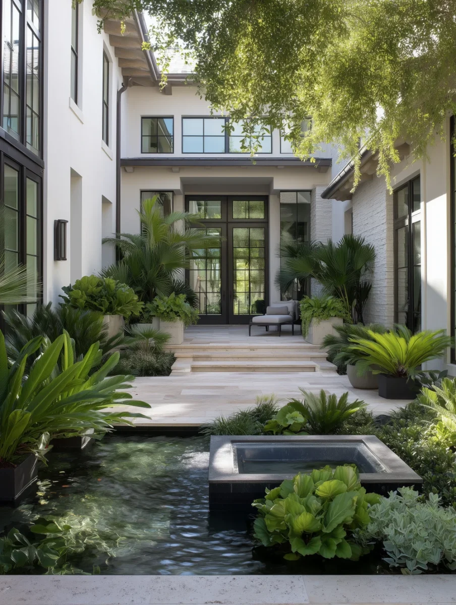 tropical patio