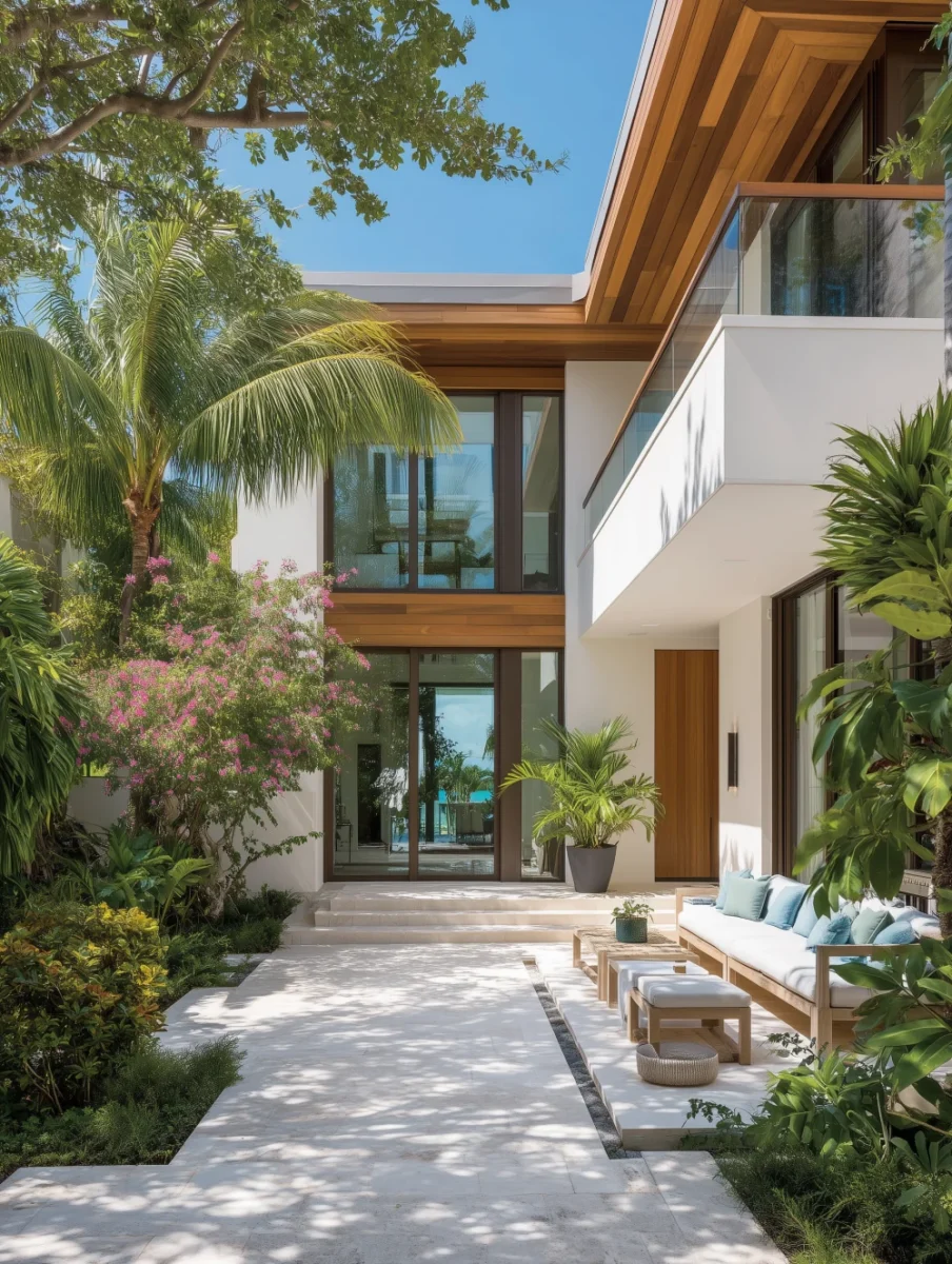 tropical patio