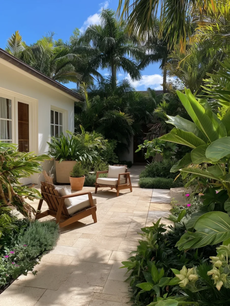 tropical patio
