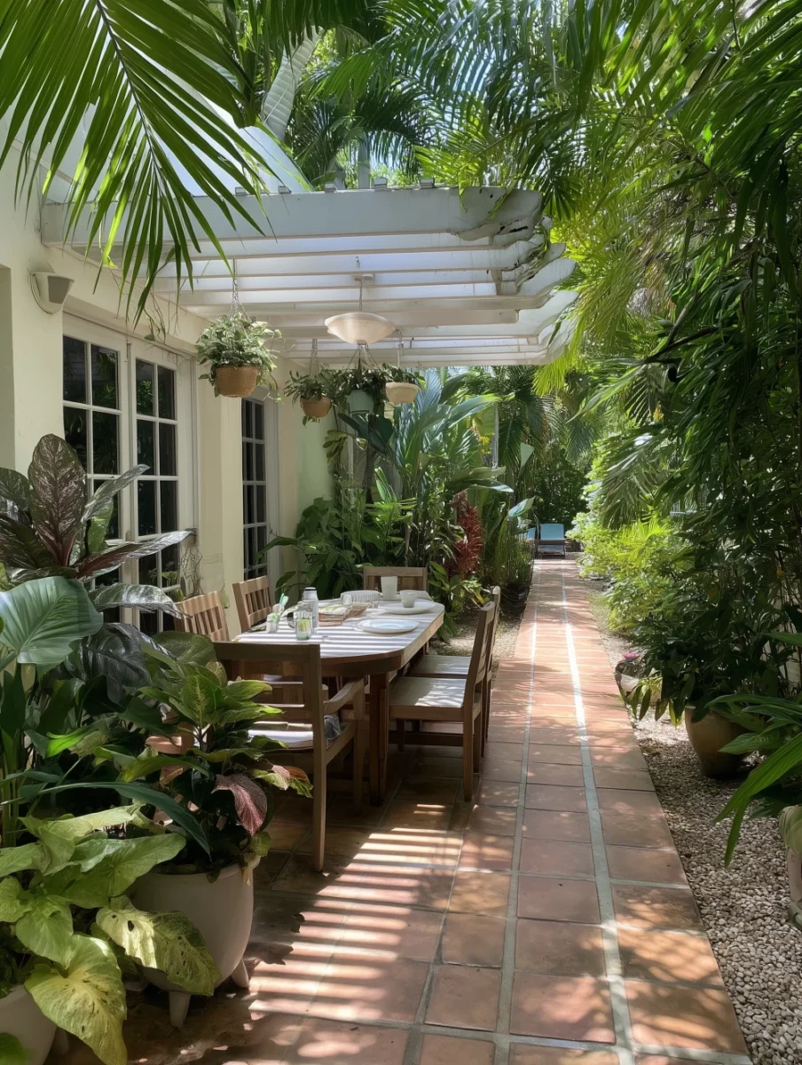 tropical patio