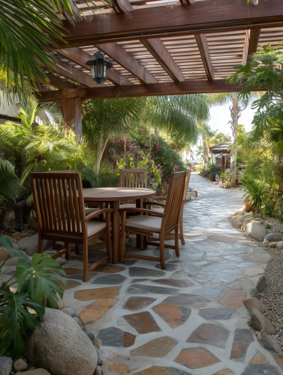 tropical patio