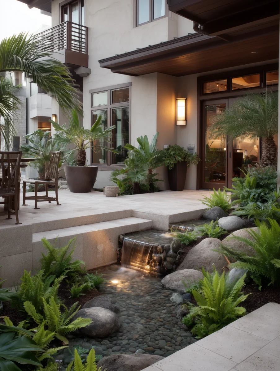 tropical patio
